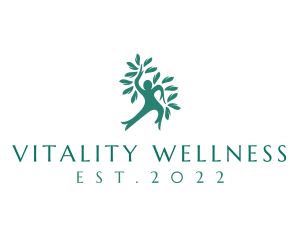 Wellness Human Tree logo design