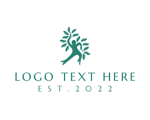 Natural - Wellness Human Tree logo design