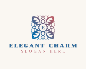 Elegant  Flower Leaf logo design