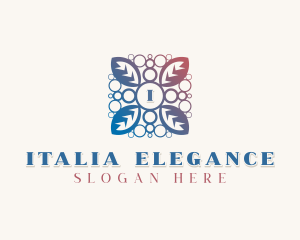 Elegant  Flower Leaf logo design