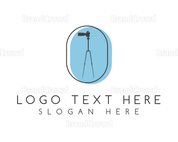 Minimalist Camera Tripod Logo