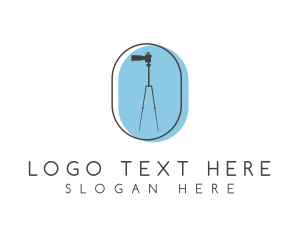 Minimalist Camera Tripod Logo