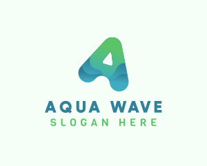 Modern Ocean Waves logo design