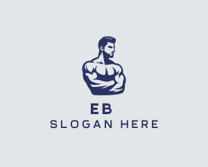 Masculine - Gym Fitness Trainer logo design