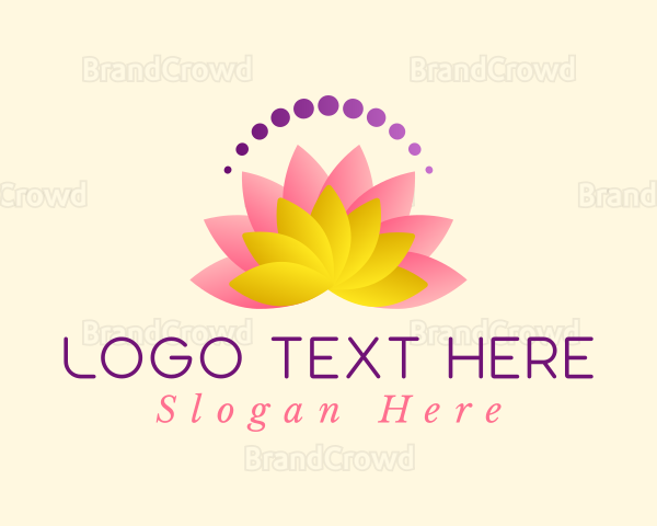 Pink Lotus Flower Logo