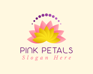 Pink Lotus Flower logo design