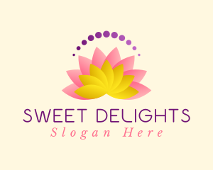 Pink Lotus Flower logo design