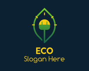 Leaf Eco Bulb logo design