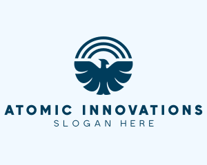 Blue Flying Falcon  logo design