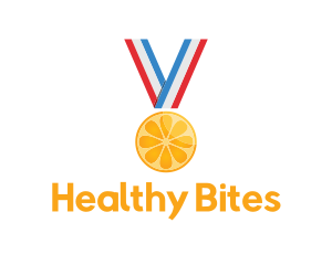 Orange Fruit Medal logo design