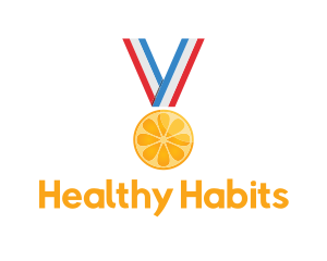 Orange Fruit Medal logo design