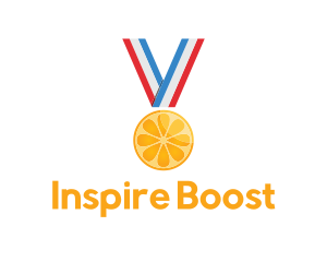 Orange Fruit Medal logo design