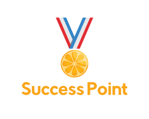 Achievement - Orange Fruit Medal logo design