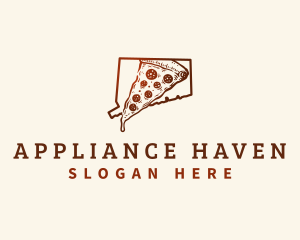 Connecticut New Haven Pizza logo design