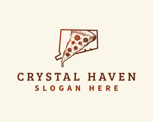 Connecticut New Haven Pizza logo design