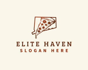 Connecticut New Haven Pizza logo design