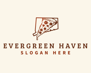 Connecticut New Haven Pizza logo design