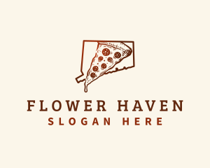 Connecticut New Haven Pizza logo design