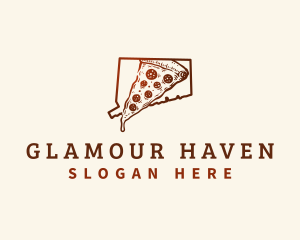 Connecticut New Haven Pizza logo design