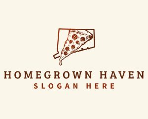 Connecticut New Haven Pizza logo design