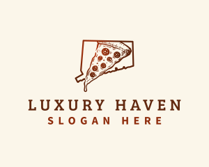 Connecticut New Haven Pizza logo design