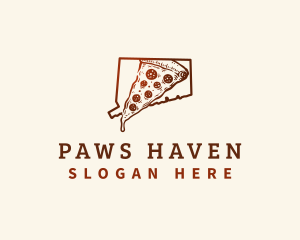 Connecticut New Haven Pizza logo design