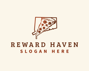 Connecticut New Haven Pizza logo design