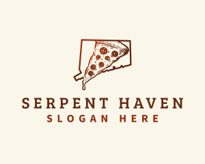 Connecticut New Haven Pizza logo design