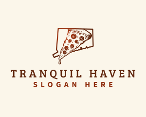 Connecticut New Haven Pizza logo design