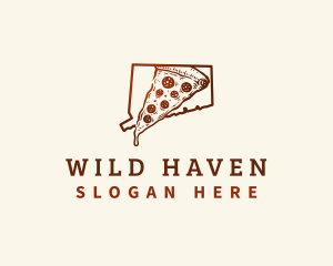 Connecticut New Haven Pizza logo design