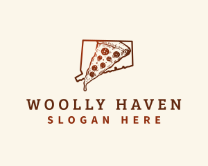 Connecticut New Haven Pizza logo design