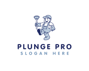 Plunger - Plumber Plunger Handyman logo design