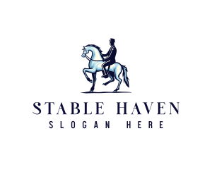 Horse Equestrian Riding logo design