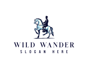 Horse Equestrian Riding logo design