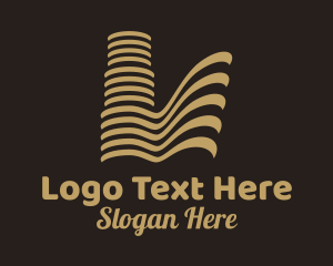 Luxury Hotel - Premium Real Estate logo design