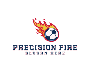 Soccer Fire Ball logo design