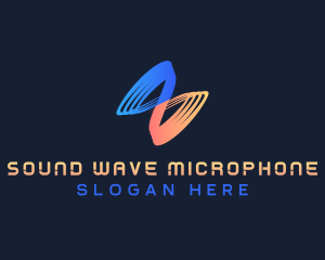 Modern Sound Wave logo design