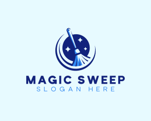 Broom Janitorial Housekeeping logo design