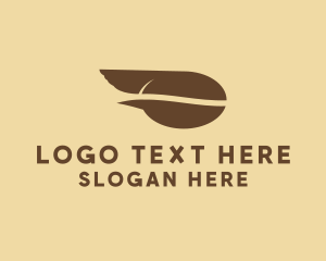 Bean - Fast Coffee Bean logo design