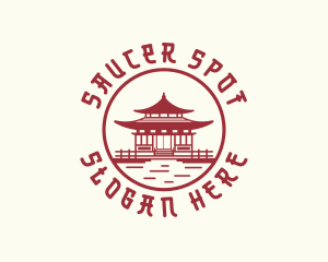 Asia Temple Architecture logo design