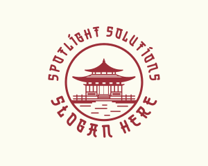 Asia Temple Architecture logo design