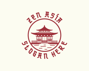 Asia - Asia Temple Architecture logo design