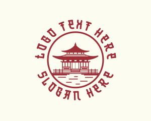 Asia Temple Architecture Logo