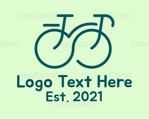 Infinity Line art Bike Logo