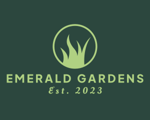 Natural Wilderness Grass logo design