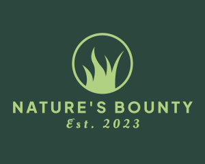 Natural Wilderness Grass logo design