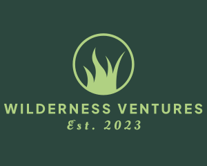 Natural Wilderness Grass logo design