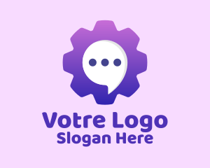 Cog Chat Bubble Logo