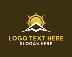 Architecture - Mountain Sun Nature logo design