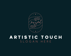 Natural Hands Cosmetic Beauty logo design